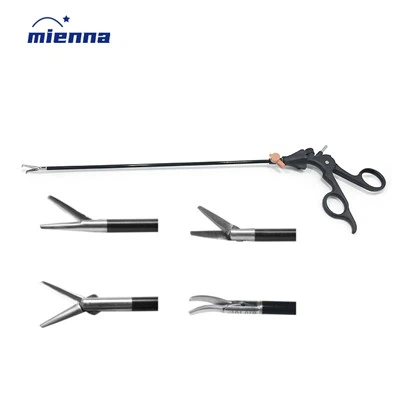 再利用可能な腹腔鏡鉗子はさみカーブストレート